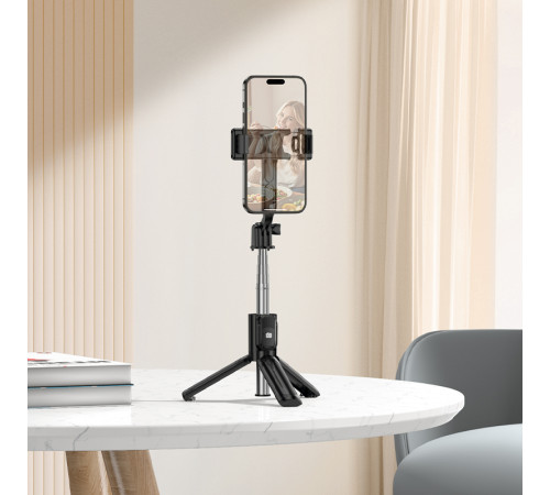 Селфі-трипод BOROFONE BY14 Graceful mini live broadcast holder Black (6941991122958)