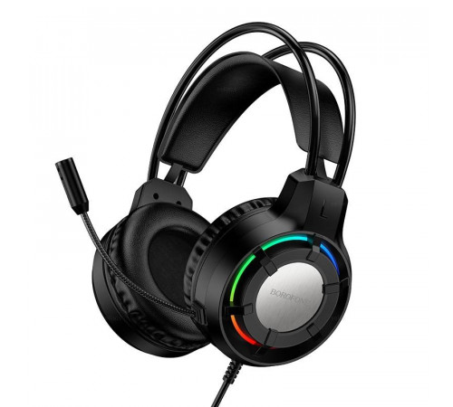 Навушники ігрові BOROFONE BO112 Wave gaming headphones Black (6941991124648)