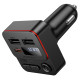 АЗП з FM-модулятором BOROFONE BC60 Hero 35W(1A1C) car BT FM transmitter Black (6941991121388)
