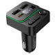 АЗП з FM-модулятором BOROFONE BC60 Hero 35W(1A1C) car BT FM transmitter Black (6941991121388)