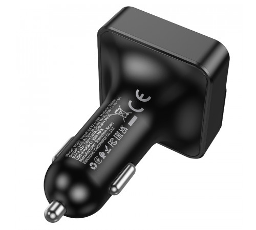 АЗП з FM-модулятором BOROFONE BC60 Hero 35W(1A1C) car BT FM transmitter Black (6941991121388)