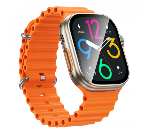 Смарт-годинник BOROFONE BD14 Ultra 51mm. 180 mAh. Smart sports watch(call version) Titanium Gold (6941991124280)