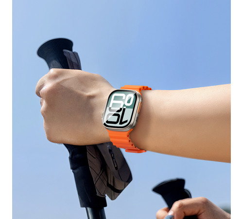 Смарт-годинник BOROFONE BD14 Ultra 51mm. 180 mAh. Smart sports watch(call version) Titanium Gold (6941991124280)