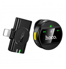 Беспроводная микрофонная система HOCO L21 Charm magnetic (Lightning) Black (6942007663137)