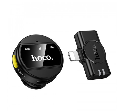 Бездротова мікрофонна система HOCO L21 Charm magnetic (Lightning) Black (6942007663137)