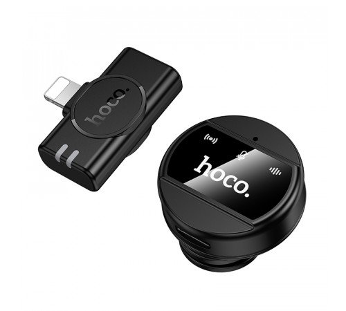 Бездротова мікрофонна система HOCO L21 Charm magnetic (Lightning) Black (6942007663137)