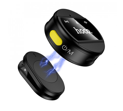 Бездротова мікрофонна система HOCO L21 Charm magnetic (Lightning) Black (6942007663137)