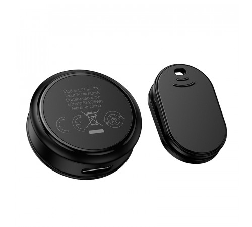 Бездротова мікрофонна система HOCO L21 Charm magnetic (Lightning) Black (6942007663137)