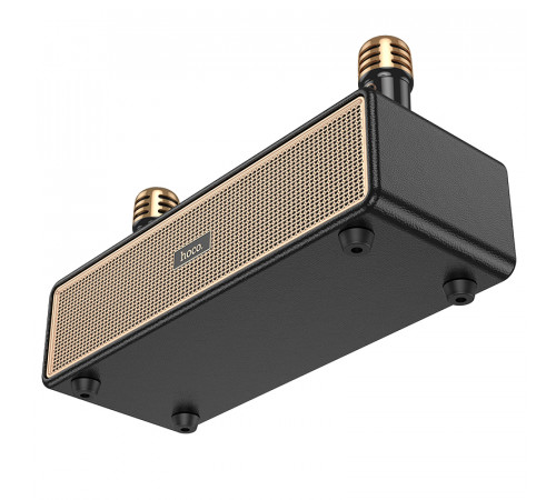 Портативна колонка HOCO BS63 Graceful wireless dual-mic BT speaker, 10W*2, Black (6942007634458)