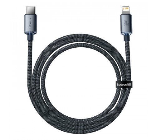 Кабель Baseus Crystal Shine Series Fast Charging Data Cable Type-C to iP 20W 2m Black (CAJY000301)