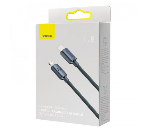 Кабель Baseus Crystal Shine Series Fast Charging Data Cable Type-C to iP 20W 2m Black (CAJY000301)