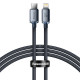 Кабель Baseus Crystal Shine Series Fast Charging Data Cable Type-C to iP 20W 2m Black (CAJY000301)