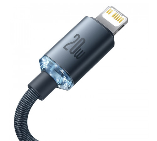 Кабель Baseus Crystal Shine Series Fast Charging Data Cable Type-C to iP 20W 2m Black (CAJY000301)