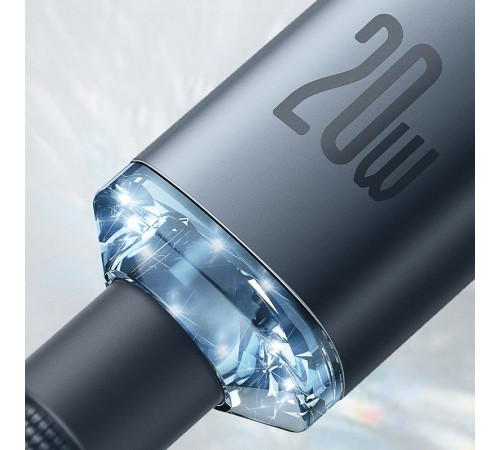 Кабель Baseus Crystal Shine Series Fast Charging Data Cable Type-C to iP 20W 2m Black (CAJY000301)