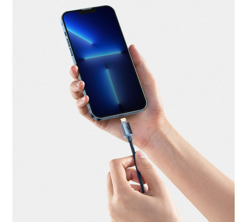 Кабель Baseus Crystal Shine Series Fast Charging Data Cable Type-C to iP 20W 2m Black (CAJY000301)