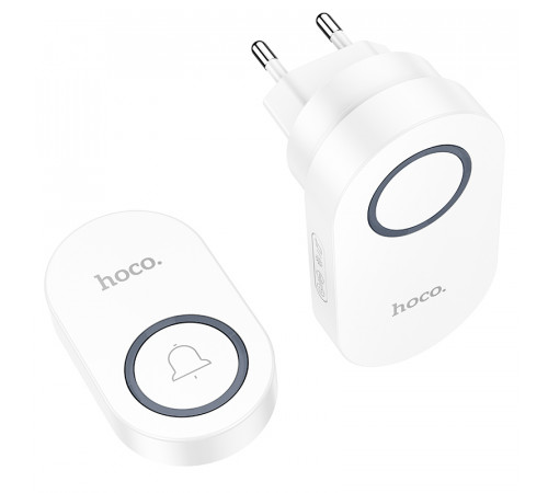 Дзвінок HOCO HI25 210 mAh wireless doorbell (EU) White (6942007662307)