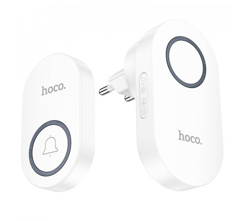 Дзвінок HOCO HI25 210 mAh wireless doorbell (EU) White (6942007662307)
