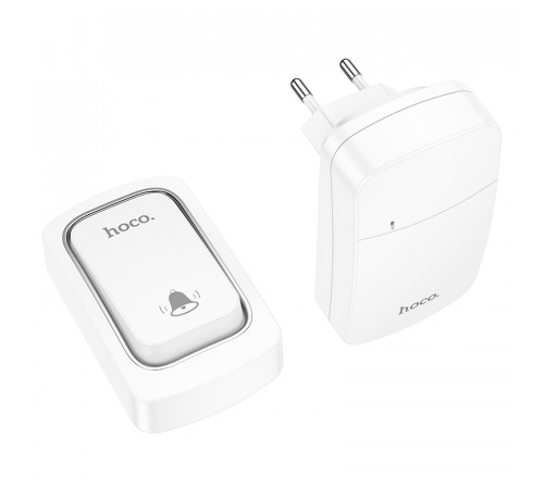 Дзвінок HOCO HI26 self-powered wireless doorbell (EU) (6942007662314)