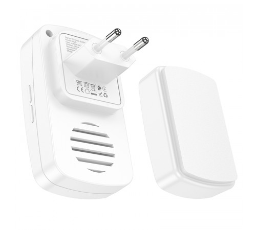 Дзвінок HOCO HI26 self-powered wireless doorbell (EU) (6942007662314)