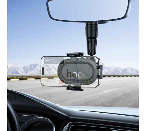 Автотримач для телефона HOCO H88 Rally ultra-thin car holder(rear view mirror) (6942007662611)