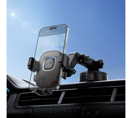 Автотримач для телефона HOCO H89 Crown large suction cup car holder(center console) (6942007662628)