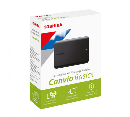 Зовнішній жорсткий диск PHD External 2.5'' Toshiba  USB 3.2 Gen.1 Canvio Basics 2Tb Black (HDTB520EK3AA)
