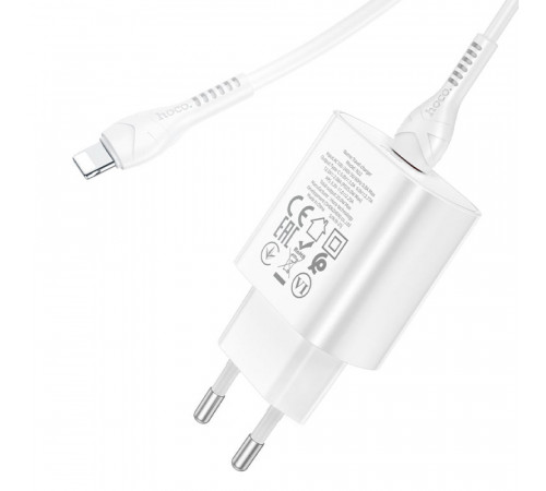 Мережевий зарядний пристрій Hoco N22 Jetta PD25W Type-C to Lightning