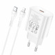 Мережевий зарядний пристрій Hoco N22 Jetta PD25W Type-C to Lightning