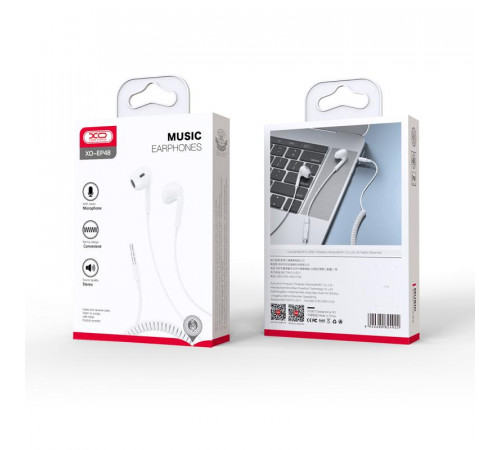 Навушники XO EP48 з мікрофоном 3.5mm 1.2m