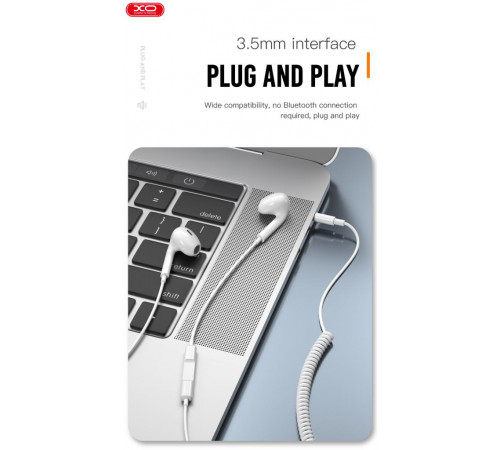 Навушники XO EP48 з мікрофоном 3.5mm 1.2m