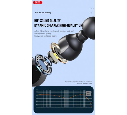 Навушники XO EP53 з мікрофоном 3.5mm