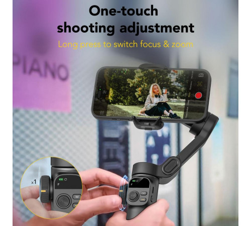Триосьовий стабілізатор AOCHUAN Professional Gimbal Stabilizer for Smartphone Smart X2 Чорний (SmartX2)