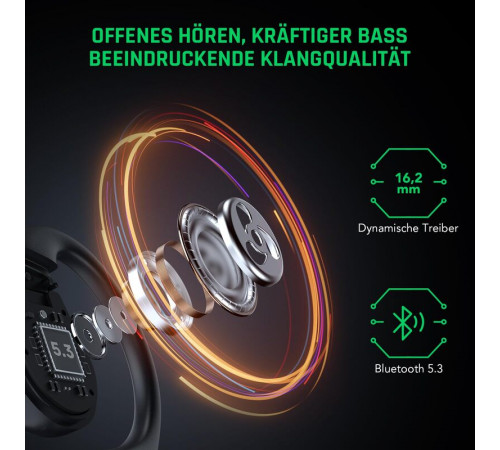 Бездротові навушники TWS Black Shark Open Bluetooth Earphones Black (BHR8844CN)