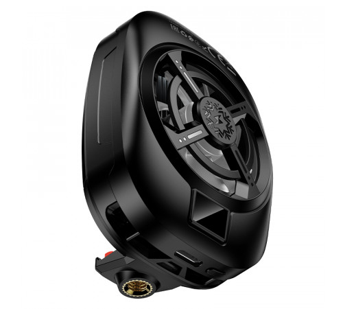 Кулер для мобільного HOCO GM76 Blue diamond mobile phone cooler Black (6942007656764)