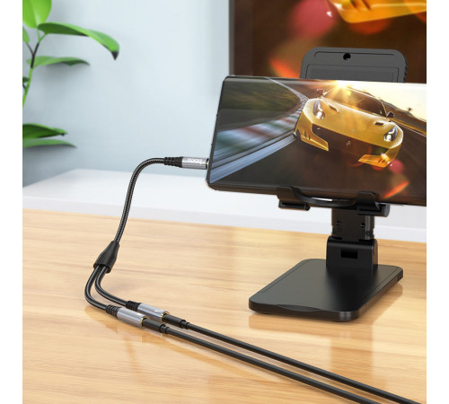 AUX Hoco UPA21 2in1 audio adapter 3.5mm male to 2*3.5mm female