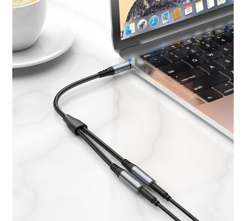AUX Hoco UPA21 2in1 audio adapter 3.5mm male to 2*3.5mm female