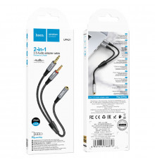 AUX Hoco UPA21 2in1 audio adapter 3.5mm famale to 2*3.5mm male