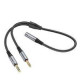 AUX Hoco UPA21 2in1 audio adapter 3.5mm famale to 2*3.5mm male