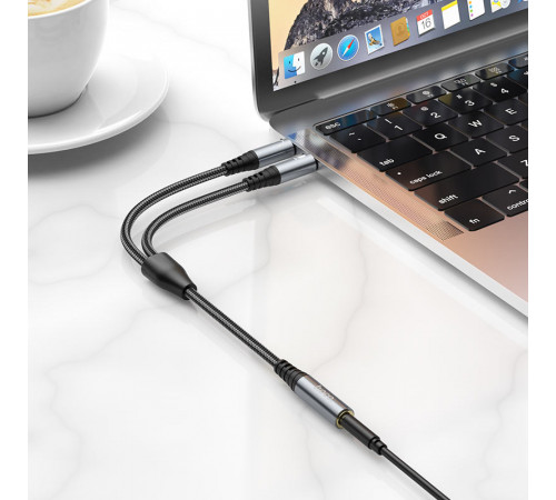 AUX Hoco UPA21 2in1 audio adapter 3.5mm famale to 2*3.5mm male