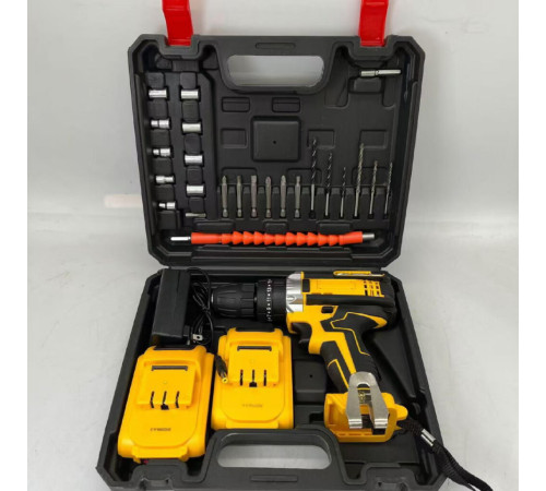 ШУРУПОВЕРТ    Набор слесарного инструмента ЖЕЛТЫЙ  24W НОВЫЙ NEW -Electric drill	   код3930  (10)