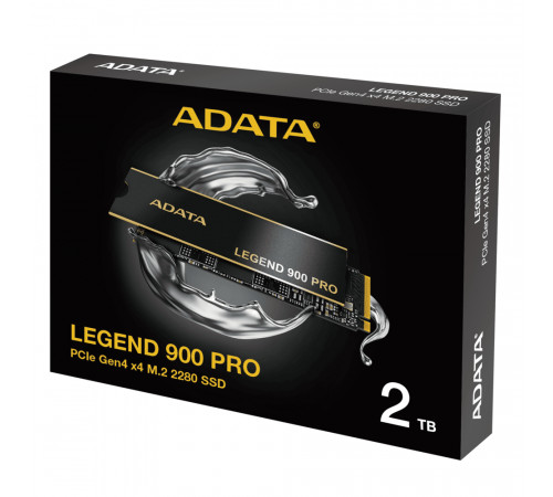 Накопичувач SSD M.2 ADATA LEGEND 900 PRO 2TB 2280 PCIe Gen 4x4 3D NAND Read/Write: 7400/6500 MB/sec (SLEG-900P-2TCS)