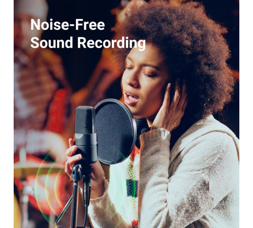 Аудіокабель UGREEN AV130 Cannon Male to Female Microphone Extension Audio Cable 5m Black (UGR-20712)