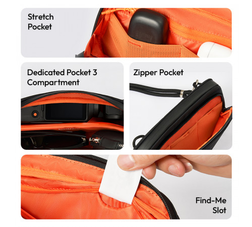 Сумка Ulanzi YY08 TechLite Sling(BLACK) (B175)