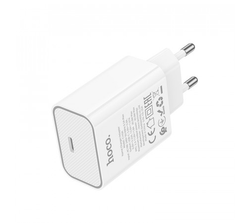 Мережевий зарядний пристрій HOCO C143A Benefit single port PD20W charger White (6942007652063)
