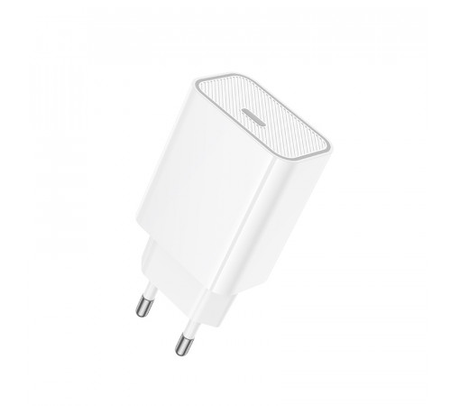Мережевий зарядний пристрій HOCO C143A Benefit single port PD20W charger White (6942007652063)