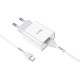 Мережевий зарядний пристрій з кабелем HOCO C81A Asombroso single port charger set(Type-C) White (6931474727961)