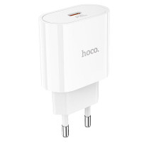 Мережевий зарядний пристрій HOCO C94A Metro single port PD20W charger White (6931474762177)
