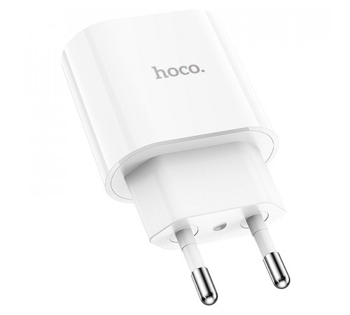 Мережевий зарядний пристрій HOCO C94A Metro single port PD20W charger White (6931474762177)