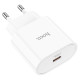 Мережевий зарядний пристрій HOCO C94A Metro single port PD20W charger White (6931474762177)