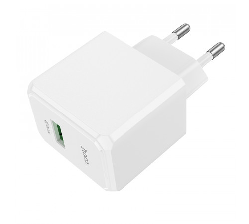 Мережевий зарядний пристрій HOCO CS12A Ocean single port QC3.0 charger White (6942007603690)